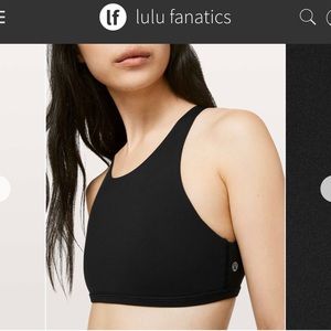 Lululemon high neck free to be wild sports bra size 8